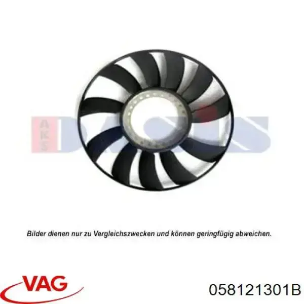 058121301B VAG Ventilador del radiador