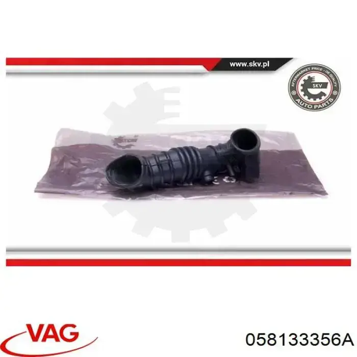 Manguito de aire del medidor de masa de aire VAG 058133356A precio, desde 23,09 EUR