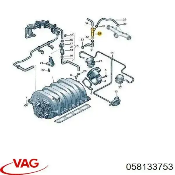 Bomba de eyección de gases del cárter VAG 058133753 precio, desde 10,41 EUR