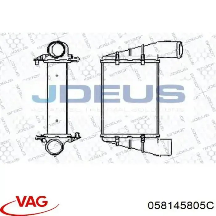 Comprar 058145805C VAG Turbo intercooler