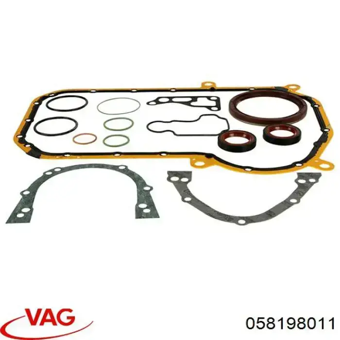 Juego de juntas inferiores del motor 058198011 VAG