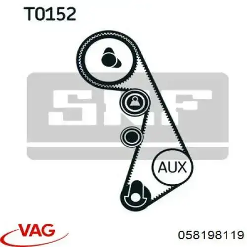 Comprar 058198119 VAG Kit de correa de distribución