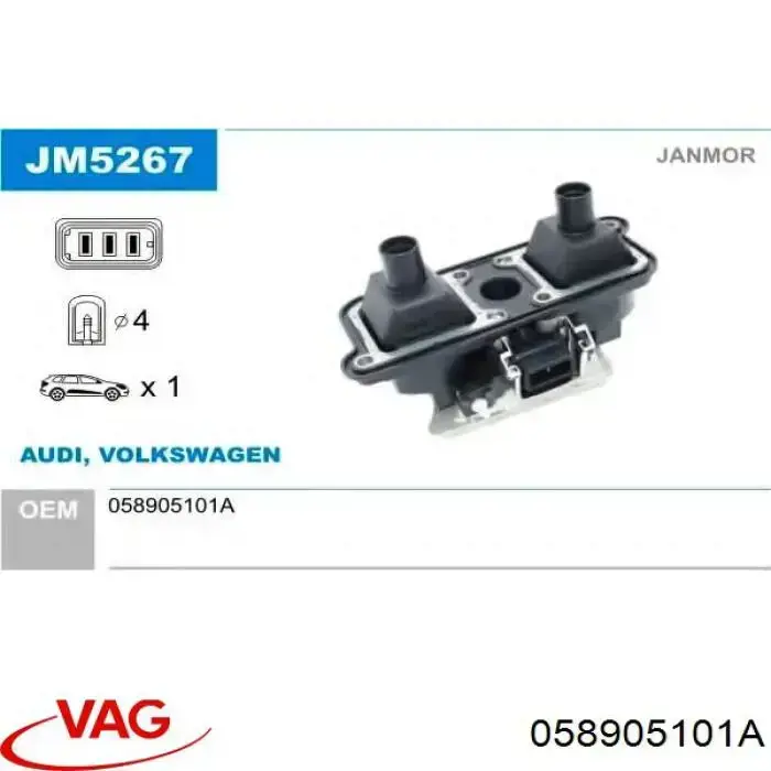 058905101A VAG Bobina de ignición
