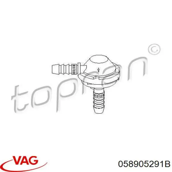 Válvula ventilación cárter VAG 058905291B