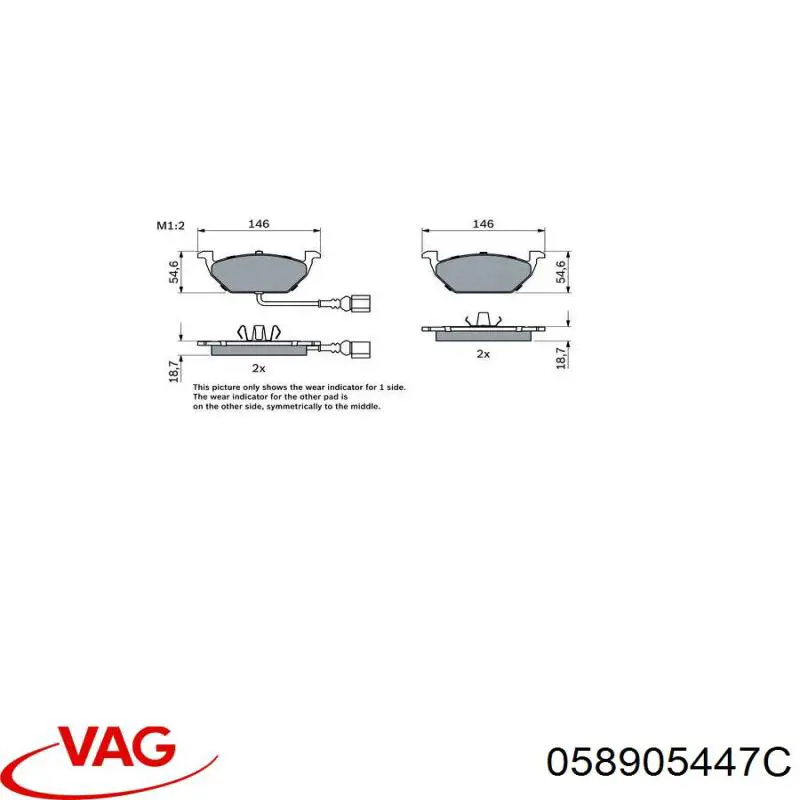Comprar 058905447C VAG Terminal de bujía