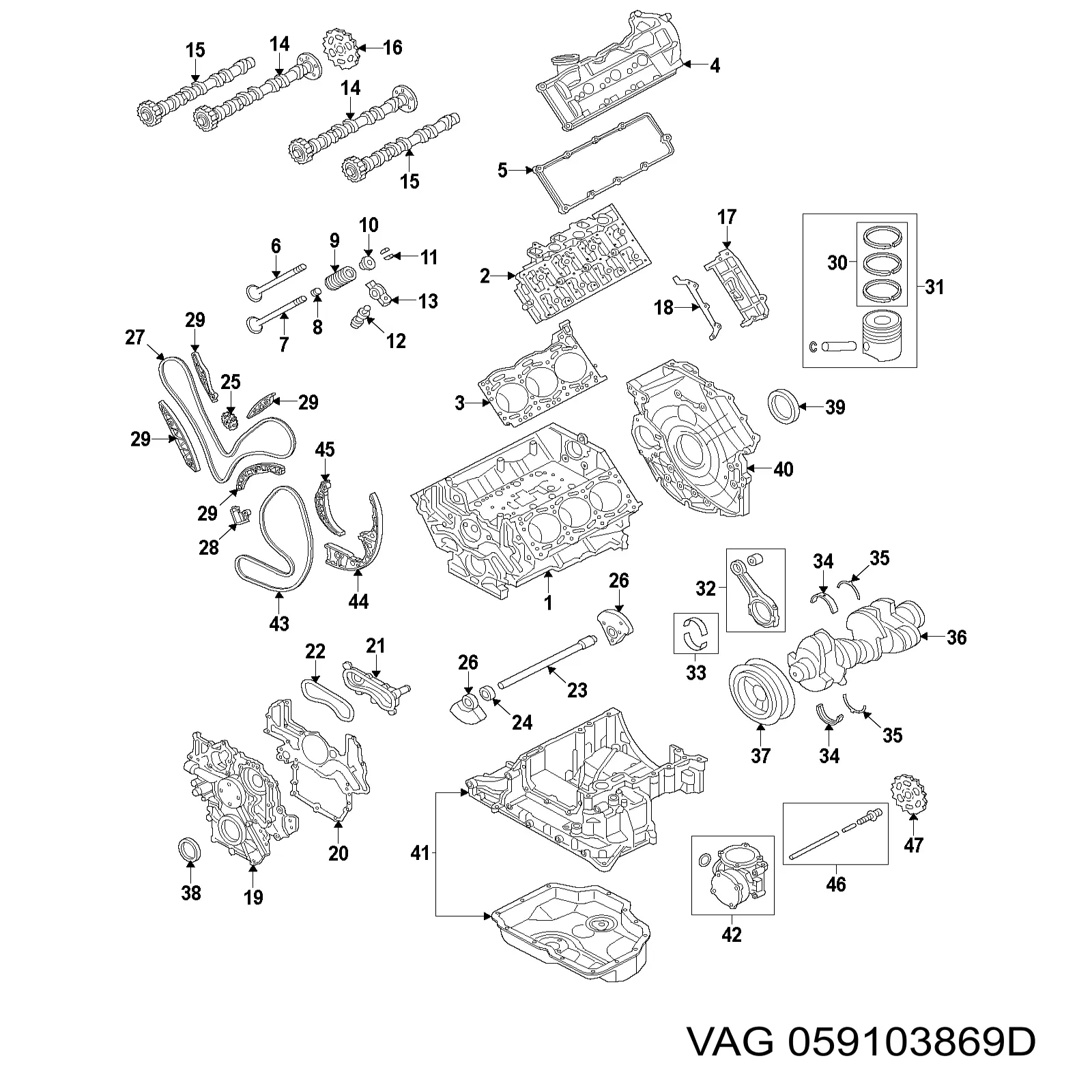 VAG 059103869D precio, desde 28,06 EUR
