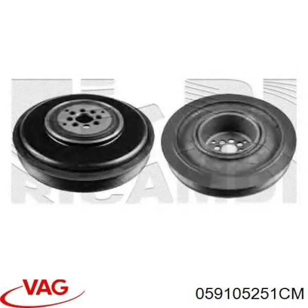 Polea de cigüeñal 059105251CM VAG