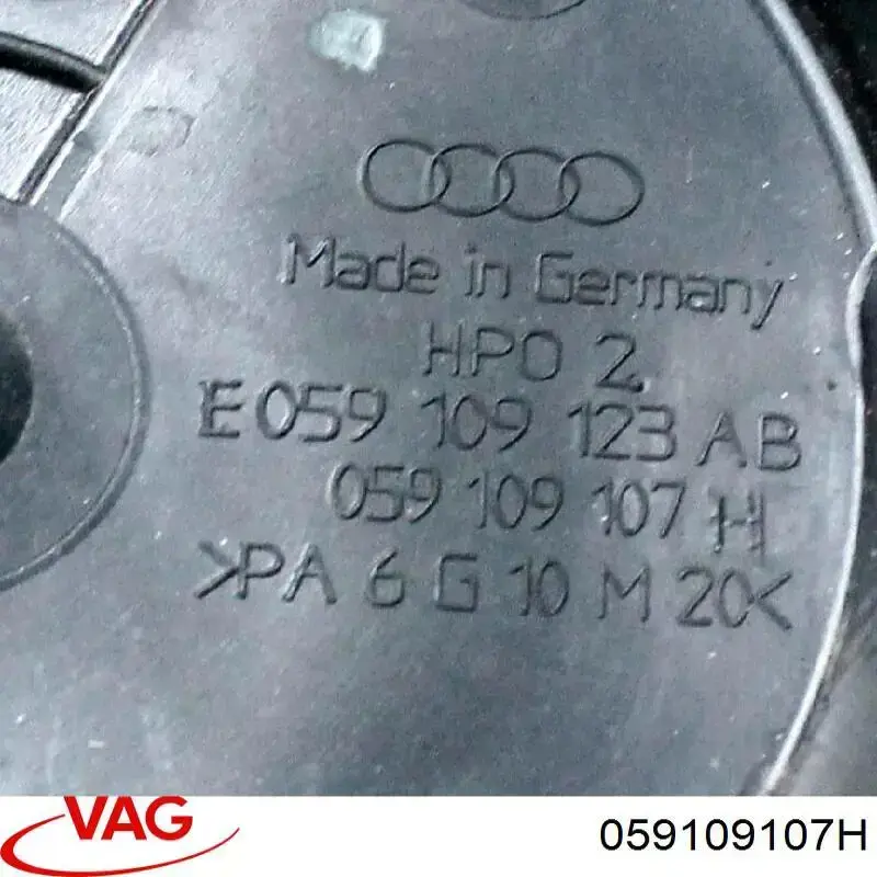 Cubierta superior de la correa de distribución VAG 059109107H precio, desde 59,53 EUR