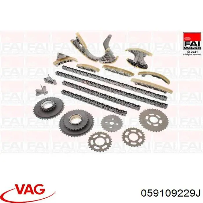 Cadena de motor para Porsche Cayenne II 92A