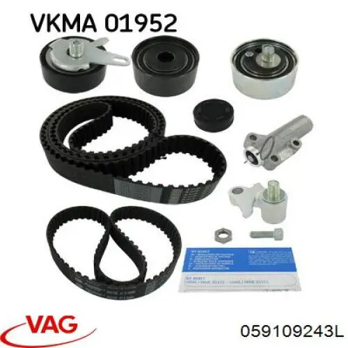 Polea tensora de la correa de la bomba de inyección VAG 059109243L precio, desde 46,78 EUR