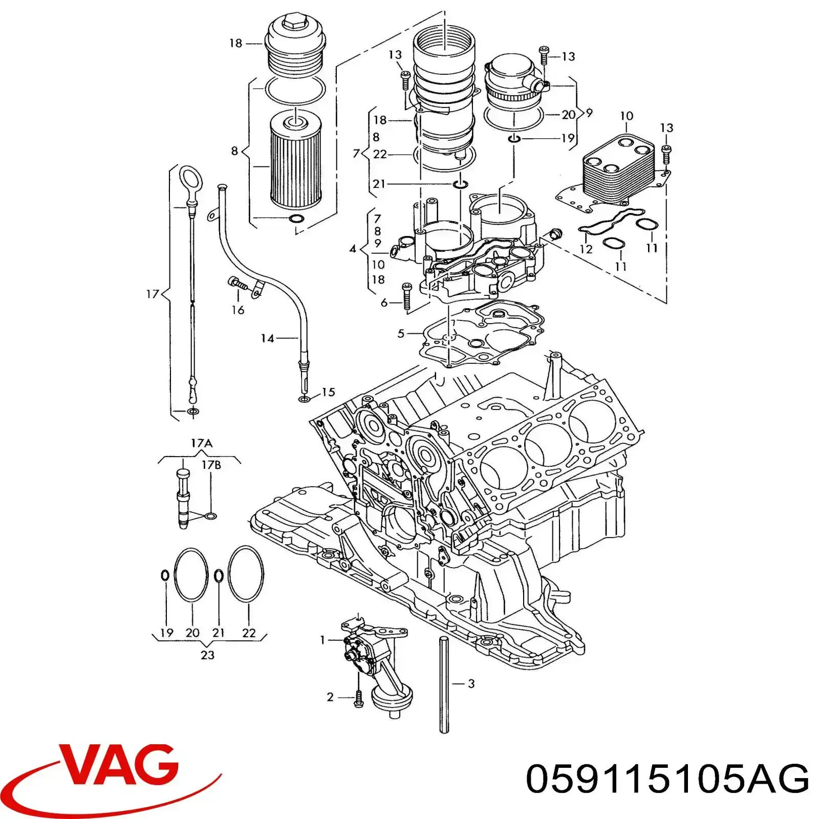 059115105AG VAG Bomba de aceite