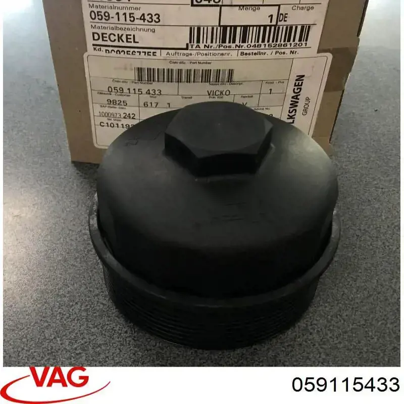 Tapa del filtro de aceite VAG 059115433 precio, desde 12,50 EUR
