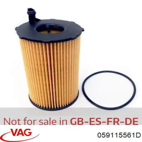 Filtro de aceite motor VAG 059115561D