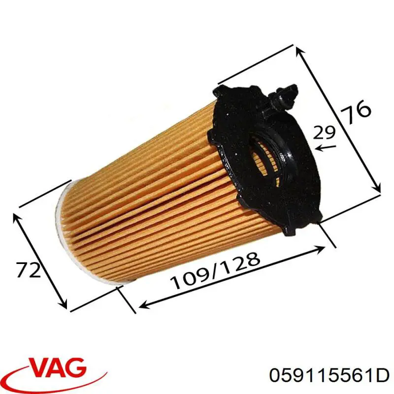 059115561D VAG Filtro aceite