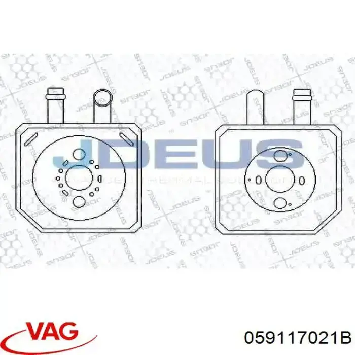 Radiador de aceite debajo del filtro VAG 059117021B precio, desde 50,82 EUR