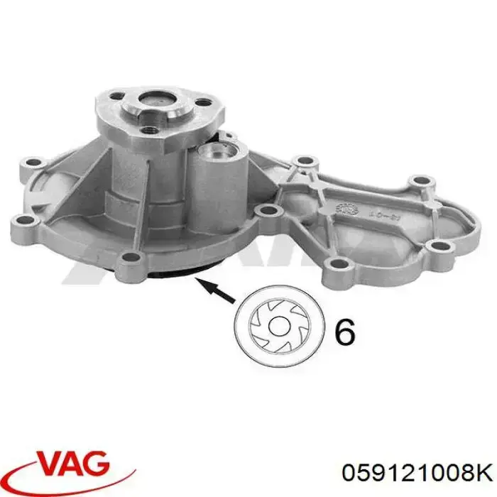 Bomba de agua 059121008K VAG