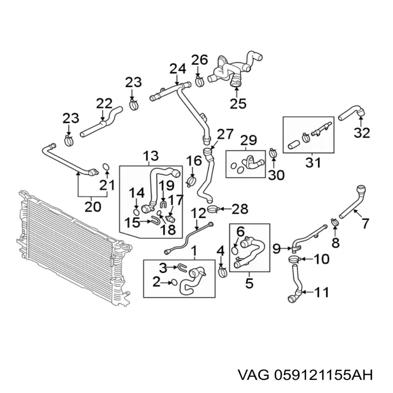 Tapa de cilindro VAG 059121155AH precio, desde 24,97 EUR