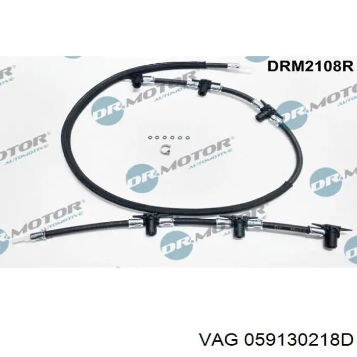 Tubería de retorno de combustible de los inyectores VAG 059130218D precio, desde 71,17 EUR