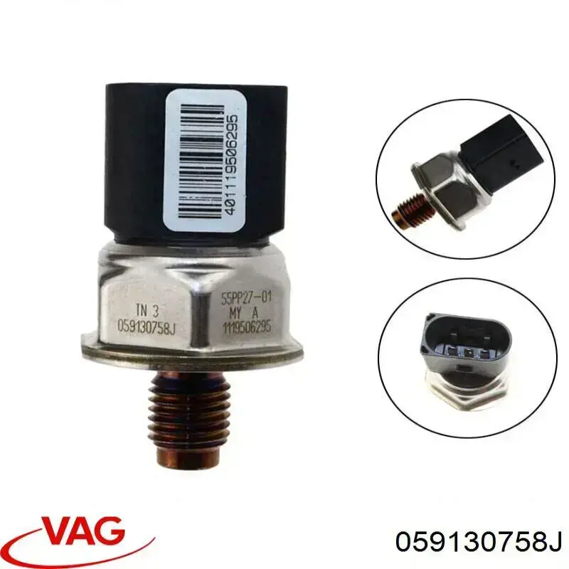 Sensor de presión de combustible 059130758J VAG