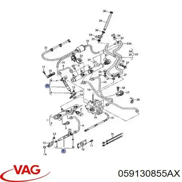 Comprar 059130855AX VAG Inyector
