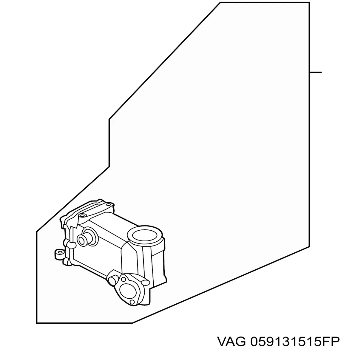 Enfriador de recirculación de gases de escape EGR VAG 059131515FP precio, desde 650,23 EUR