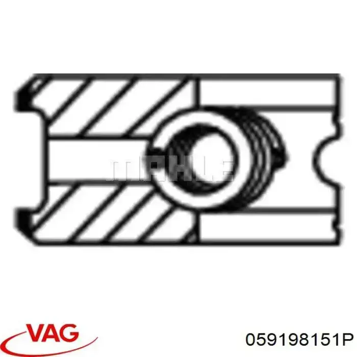 059198151P VAG Juego de anillos de pistón para 1 cilindro, STD