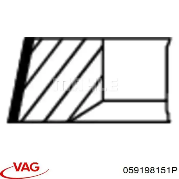 Juego de anillos de pistón para 1 cilindro, STD VAG 059198151P precio, desde 36,24 EUR