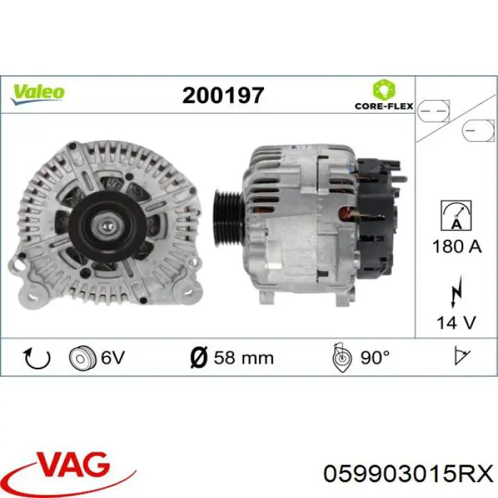 Comprar 059903015RX VAG Dynamo