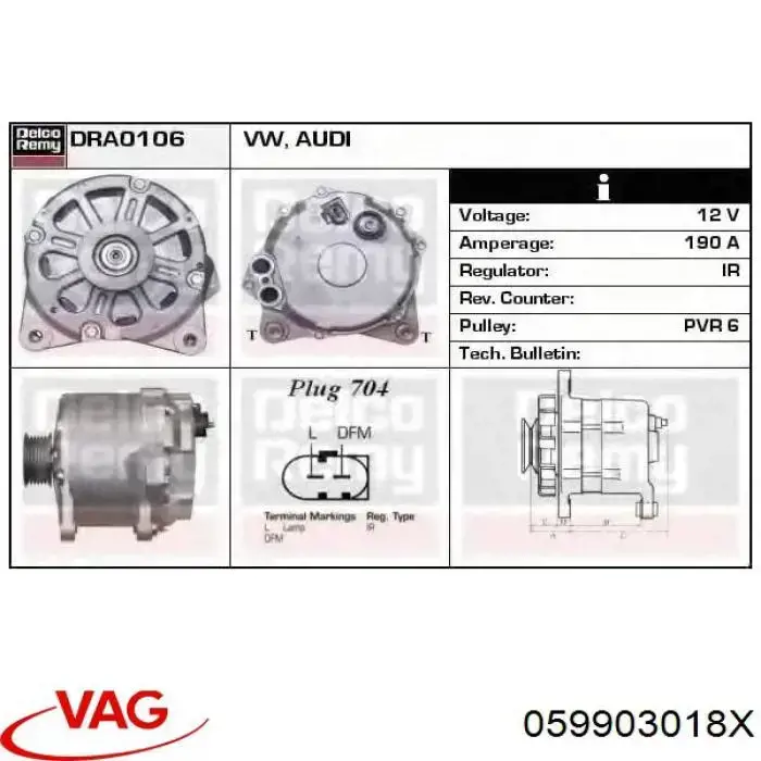 059903018X VAG alternador