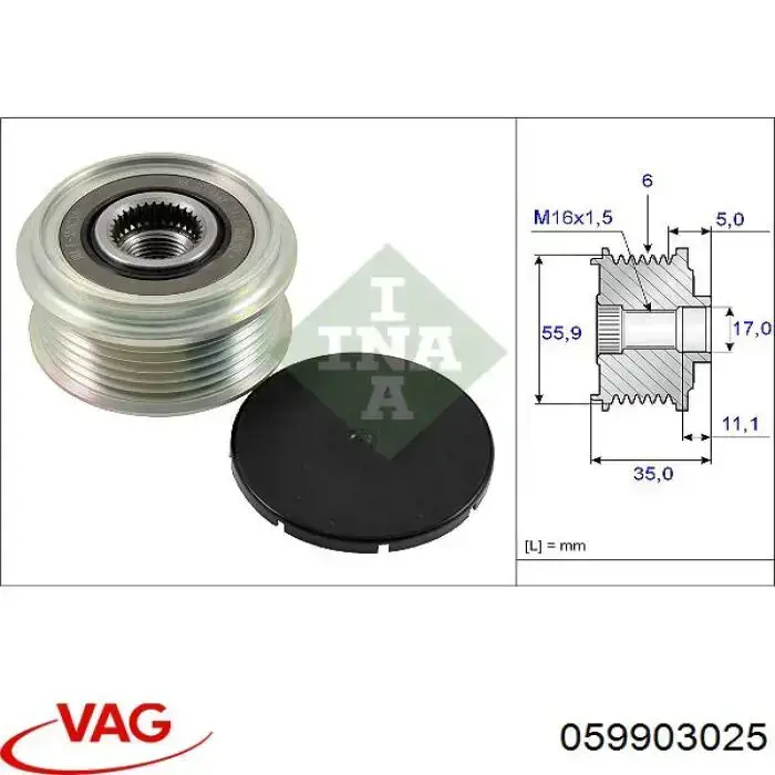 Alternador del motor VAG 059903025 precio, desde 329,60 EUR