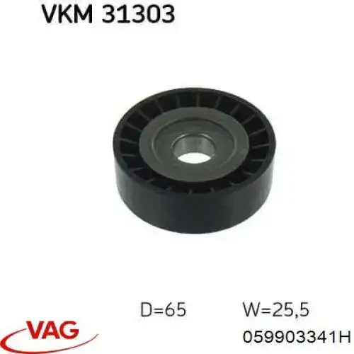 Rodillo guia VAG 059903341H