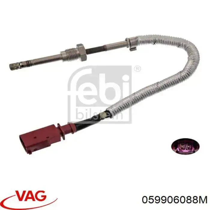 059906088M VAG Sensor de temperatura de gases de escape antes del filtro de partículas