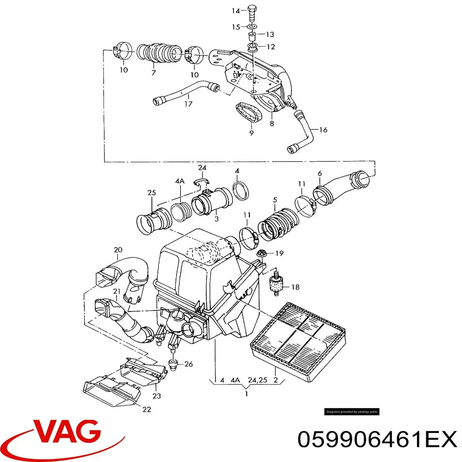 Comprar 059906461EX VAG Sensor de masa de aire