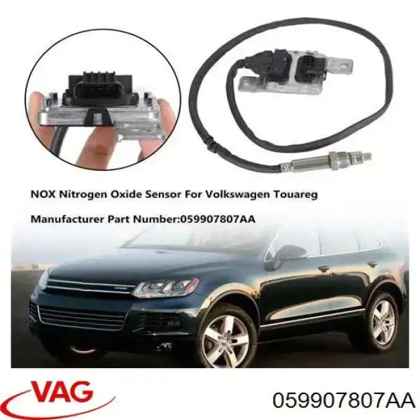 Sensor de óxido de nitrógeno NOX delantero para Volkswagen Touareg (7P5)