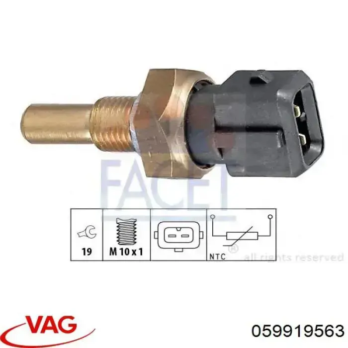Comprar 059919563 VAG Sensor de temperatura de aceite del motor