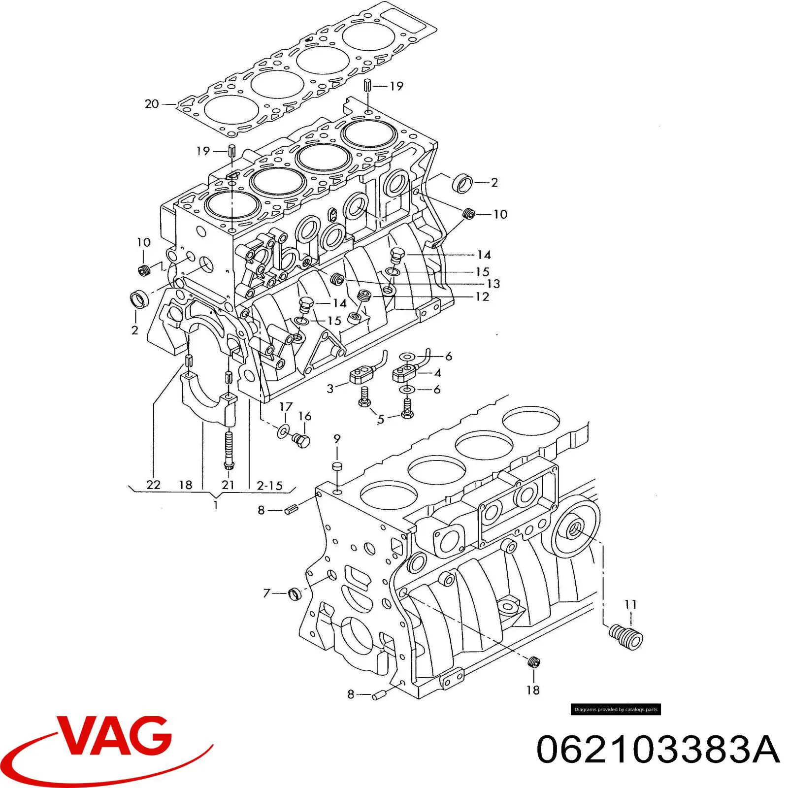 062103383C VAG junta de culata