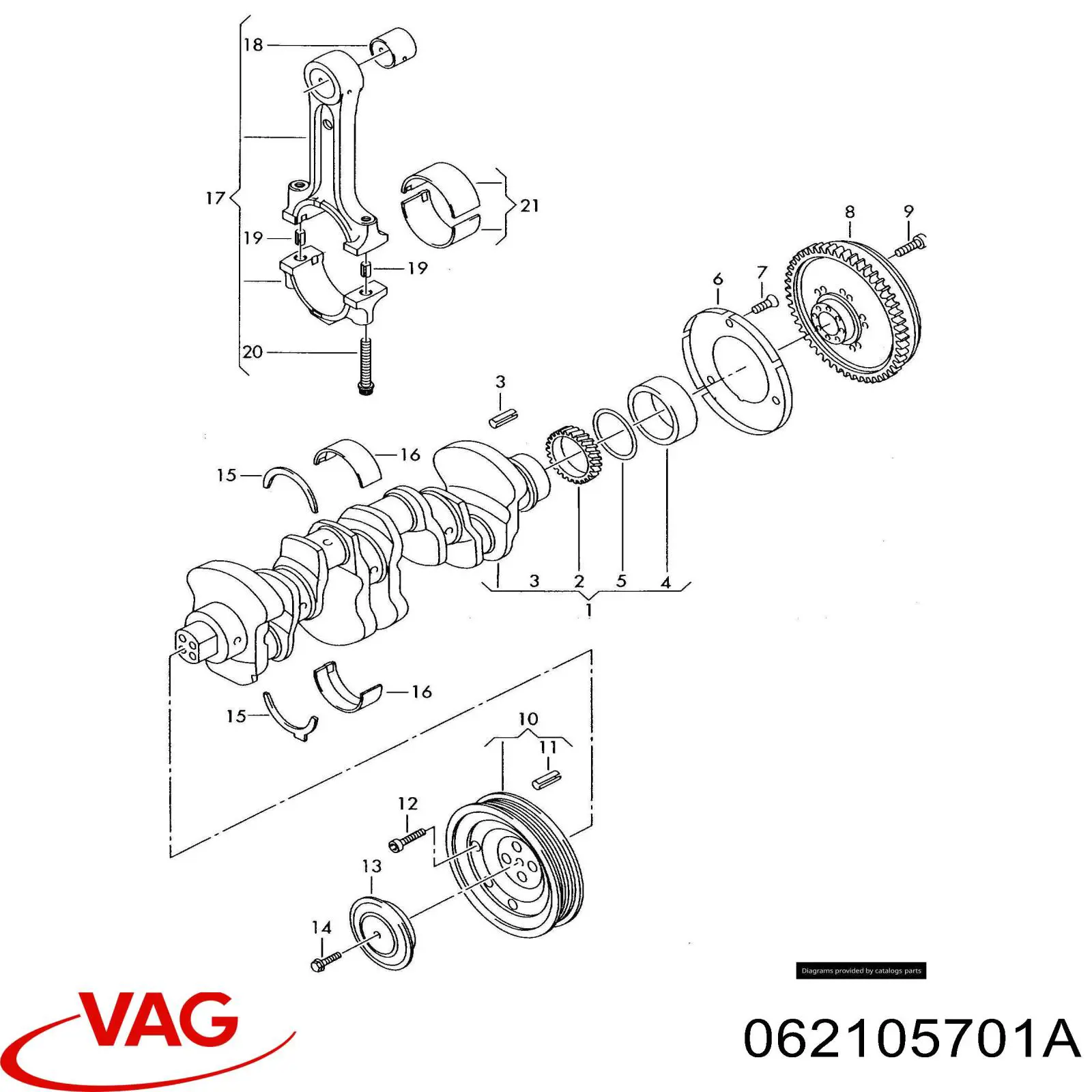 Comprar 062105701A VAG Cojinetes de biela