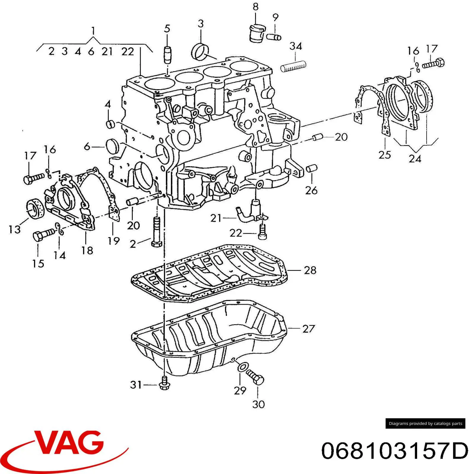 Comprar 068103157D VAG Tobera de aceite