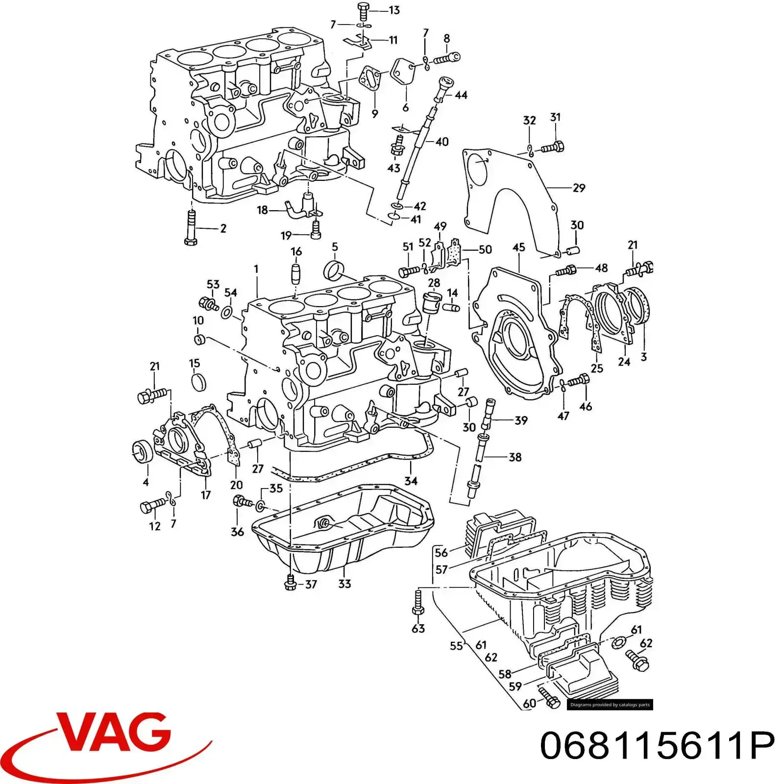 Varilla de nivel de aceite 068115611P VAG
