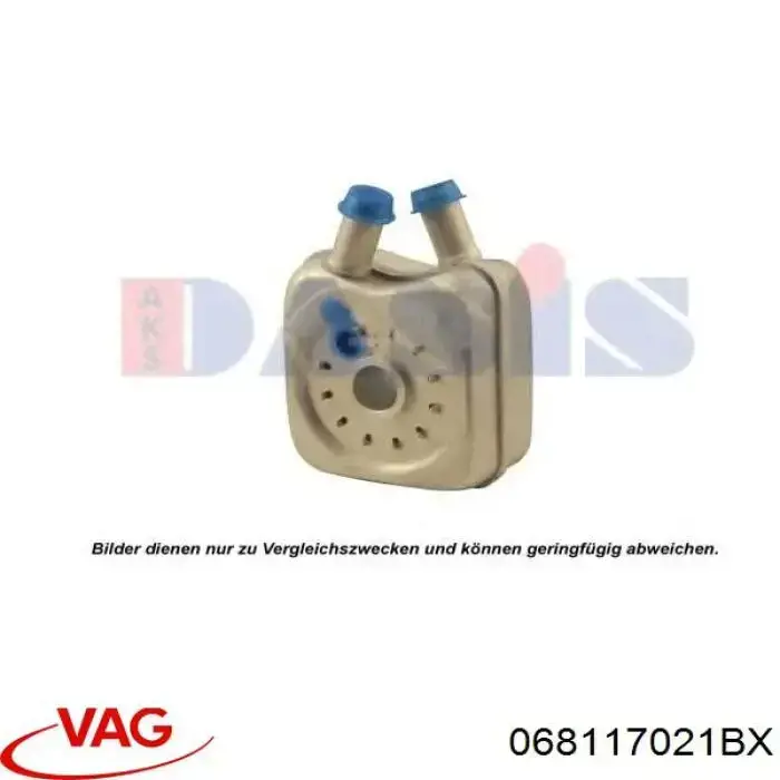 068117021BX VAG radiador de aceite, bajo de filtro
