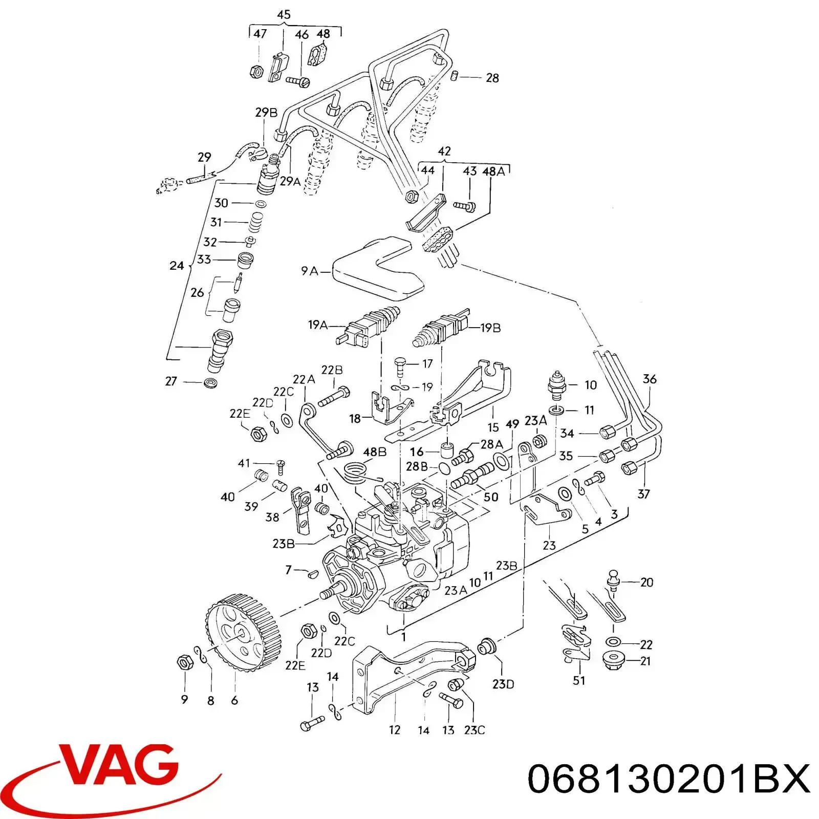 KCA30SD274 VAG Inyector de combustible