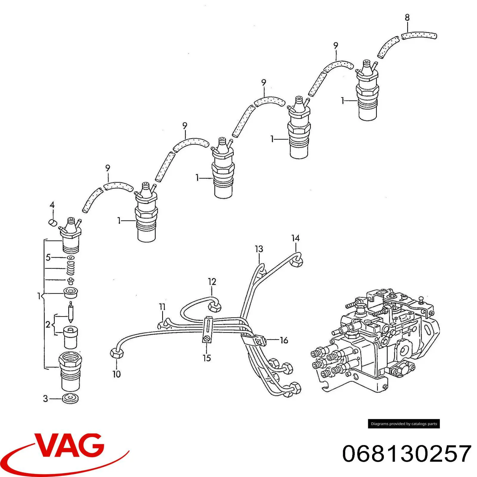  VAG 068130257 precio, desde 10,16 EUR