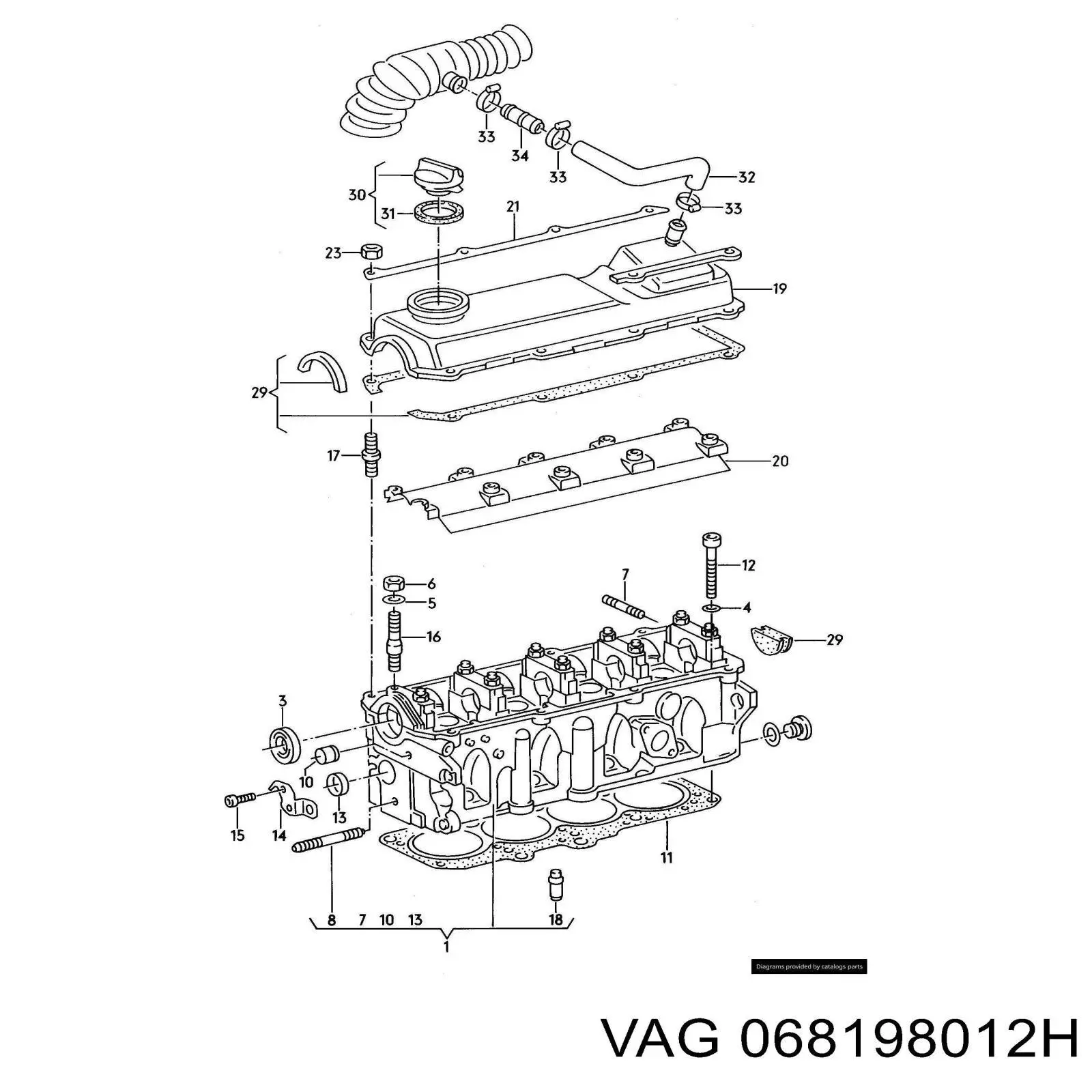 Kit de juntas de motor, completo, superior para Volkswagen Transporter 