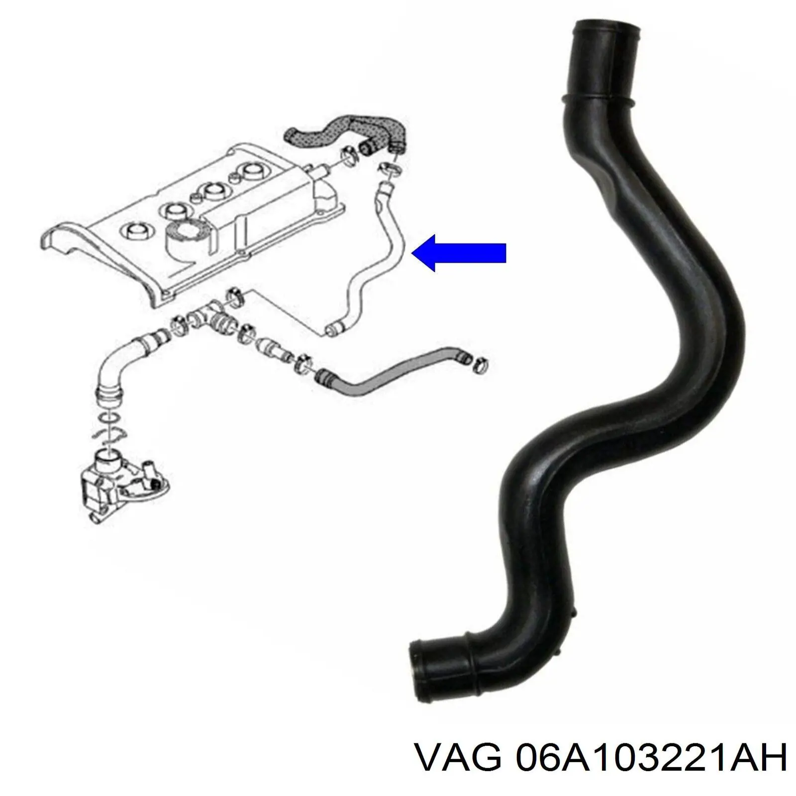 Comprar 06A103221AH VAG Sistema de ventilación del cárter