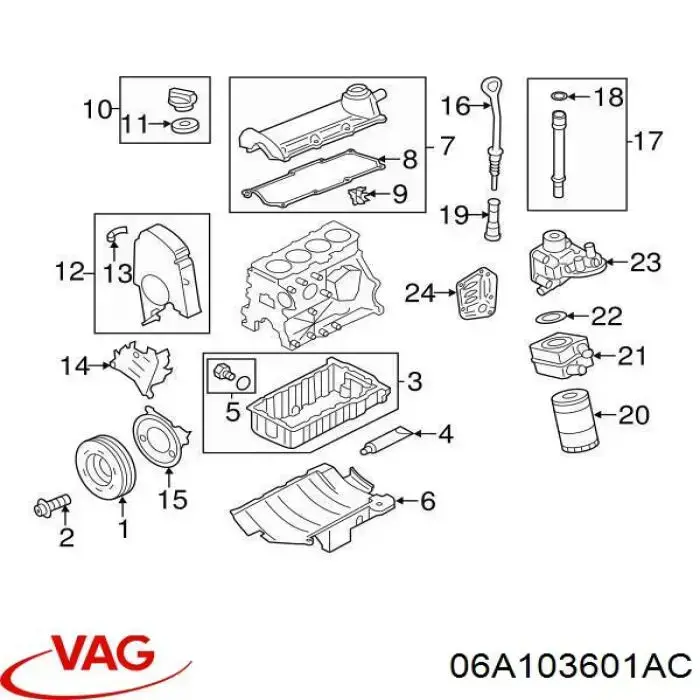 Cárter de aceite del motor VAG 06A103601AC precio, desde 90,76 EUR