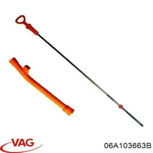 Guía de la varilla de nivel de aceite del motor VAG 06A103663B