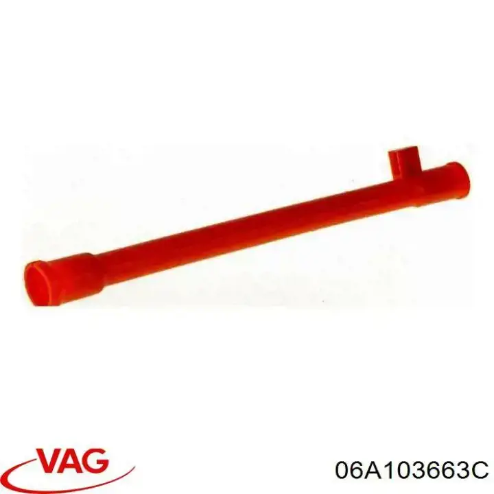 Guía de la varilla de nivel de aceite del motor VAG 06A103663C