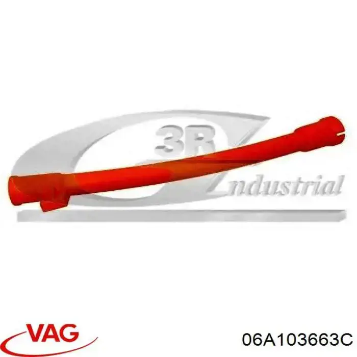 06A103663C VAG Guía de la varilla de nivel de aceite del motor