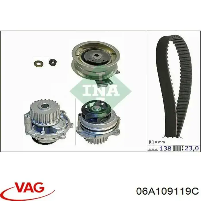 Correa distribución 06A109119C VAG