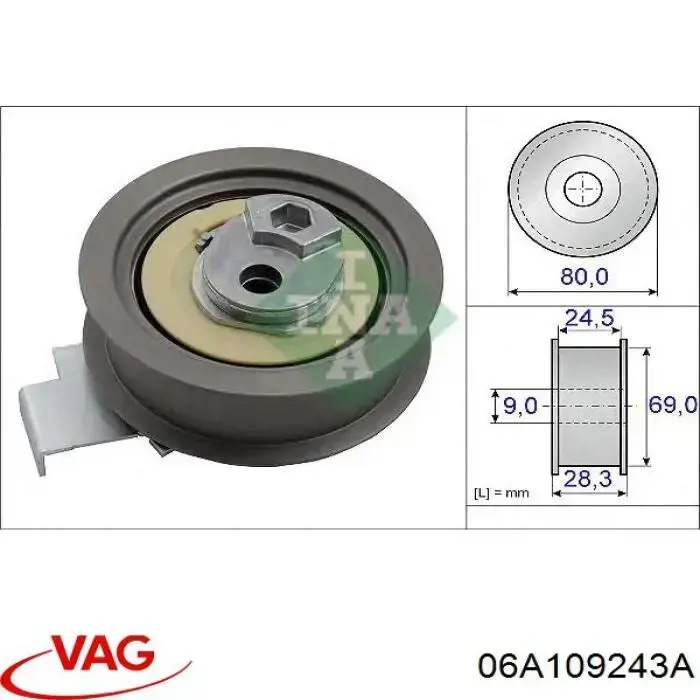 Rodillo tensor cadena Vika 11091354701